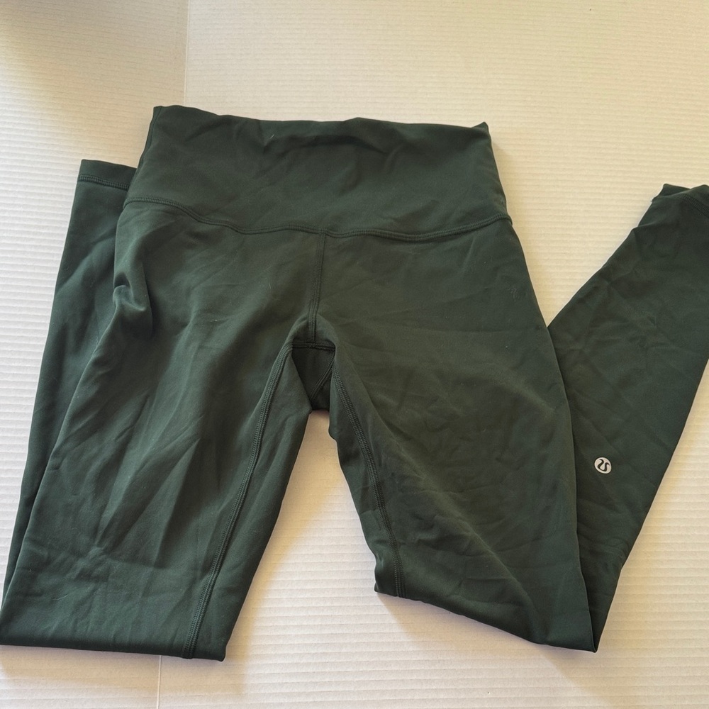 lululemon athletica Wundertrain Dark Green Active Leggings